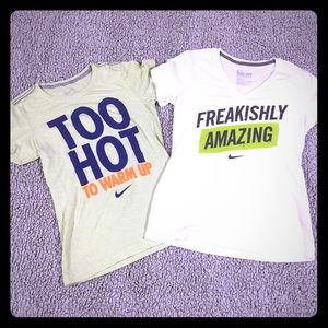 2 Nike Graphic T-Shirts